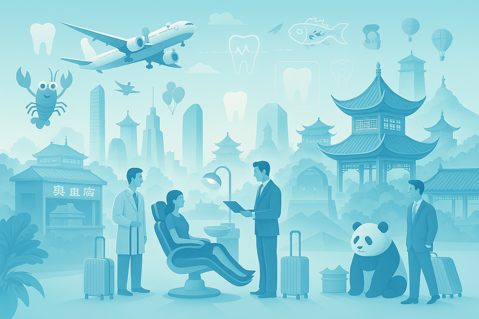 Changsha city skyline for dental tourism planning