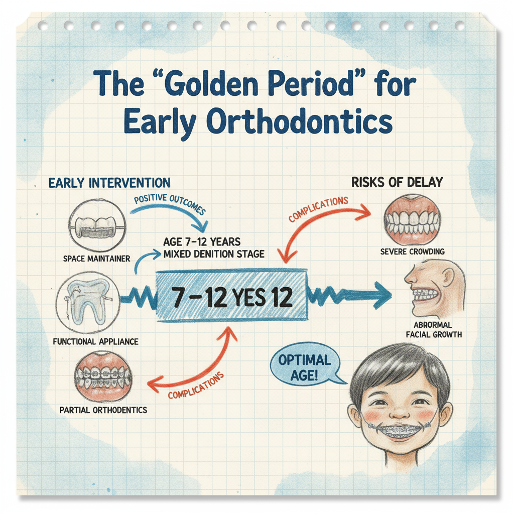 Early orthodontic treatment showing functional appliances and space maintainers for children