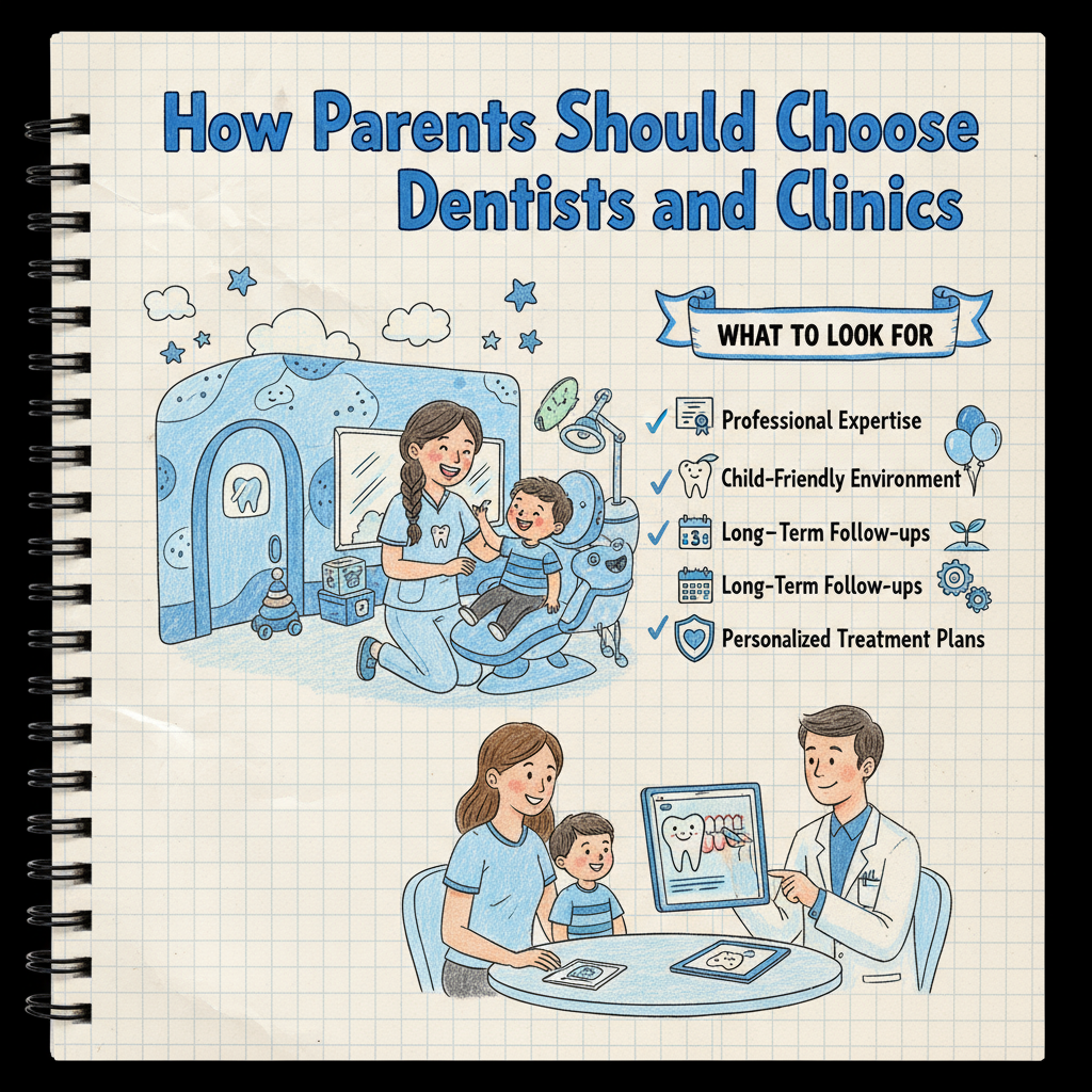 Pediatric dentist consultation showing child-friendly dental care approach