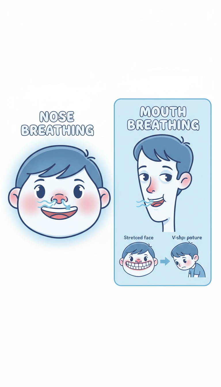 Illustration of sleep apnea and oral appliance therapy