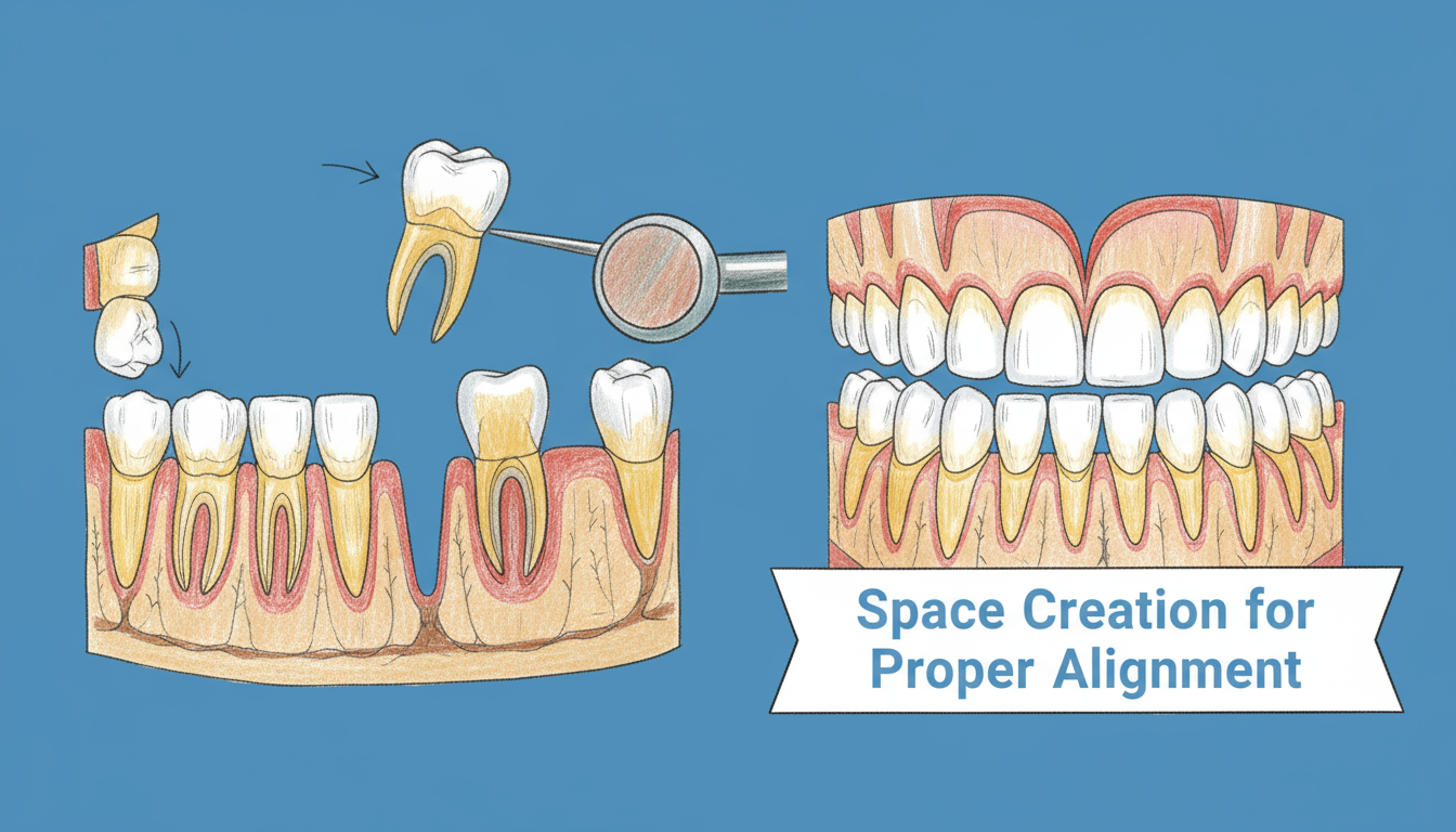 Tooth extractions and mini-screws in orthodontic treatment