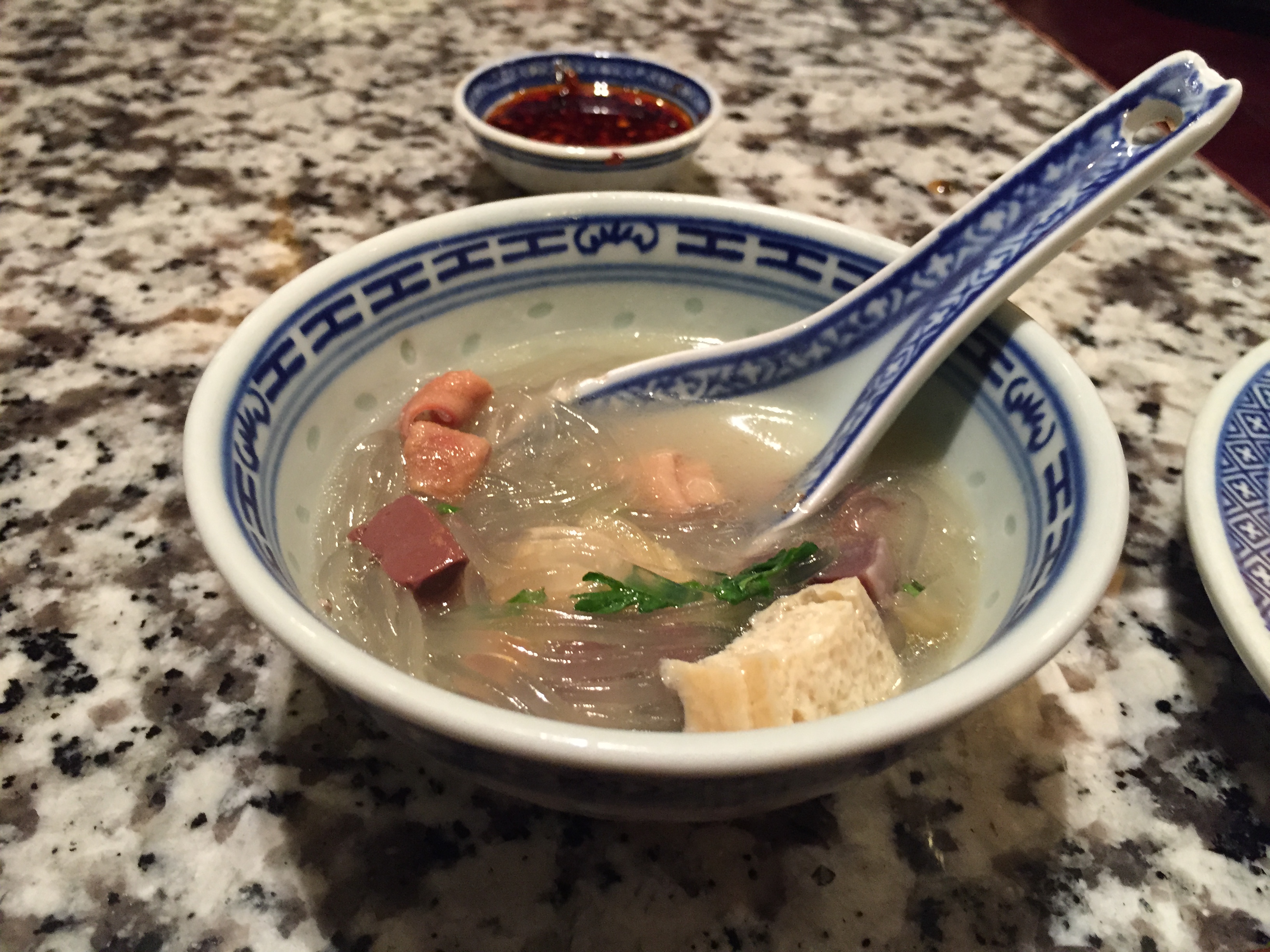 Duck Blood Vermicelli Soup in Nanjing