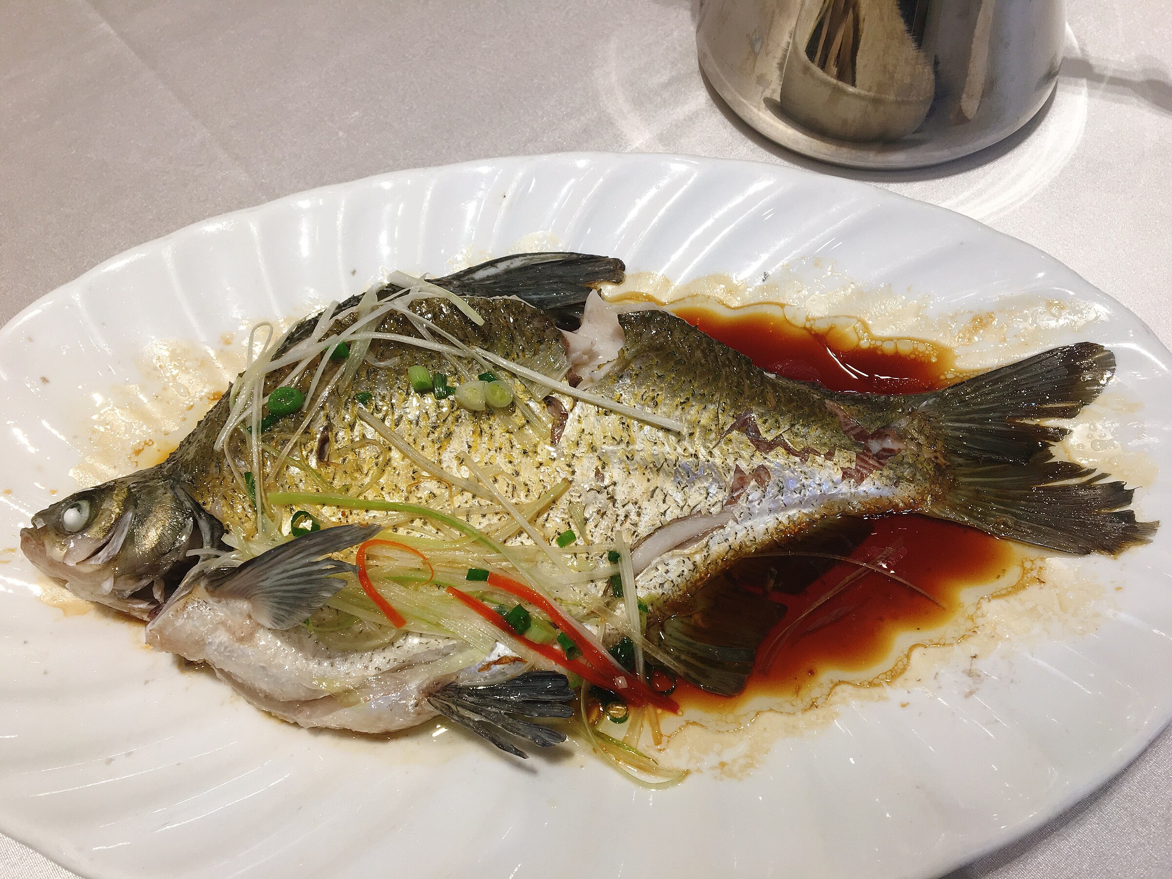 Steamed Wuchang Fish in Wuhan